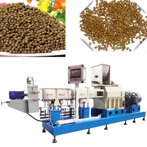 sinking fish feed extruder machinery floating fish food pellet making machine production line supplier