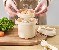 Cuisine de qualité alimentaire PP micro-ondes boîte à déjeuner vapeur sans BPA faible teneur en sucre cuiseur à riz boîte à riz contrôle du sucre cuiseur à riz