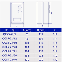 Démarreur magnétique QCX5-22 compresseur d'air Accessoire Démarrage électromagnétique automatique Surcharge Commutateur de protection triphasé