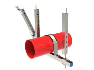 Personalizar Design Construção c Canal Aço Banhado Anti Sísmico Tubular Suporte De Aço Bracket - Product Image 2