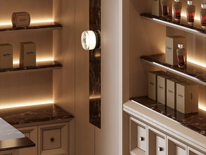 Luxury Glossy Paint Custom Beauty Cosmetic Store Display Rack with LED Lighting Storage Perfume Display Cabinet - Product Image 4