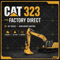 Nueva llegada: Excavadora CAT 323 de 20 toneladas, casi nueva, retroexcavadora de orugas original de segunda mano, modelos CAT 320, 323GC, 330GC, 336GC