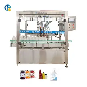 OEM Automatic high quality tracking piston paste filling machine detergent 6 head bottle paste gels sauces filling machine