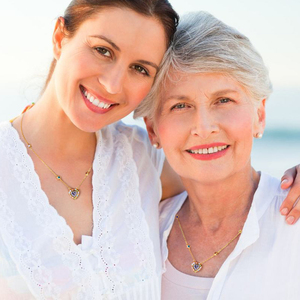 Collar con colgante en forma de corazón de circonia grande de oro de 18 quilates Chapado en plata de ley S925 PARA EL Día de la madre femenina - Product Image 6