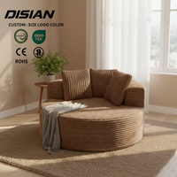 Sofá Cama Modular de Tela Plegable y Comprimido al Vacío, Personalizado OEM ODM, Sillón Individual para Sala de Estar