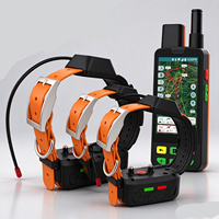 Traceur GPS VHF longue portée pour chiens de chasse : Commutation automatique du réseau, Enregistrement des données de suivi de la proie, Microphone intégré et Entraînement anti-choc