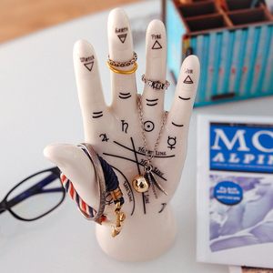 Scultura in Porcellana della Mano per la Palmistry, <span class=keywords><strong>Lettura</strong></span> della Palma e Libretto di Occultismo Wicca - Product Image 5