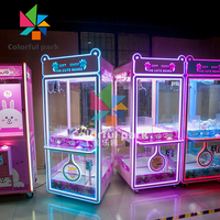 Machines à griffes colorées pour parcs de jeux / Mini-machines à griffes / Machines à griffes à vendre
