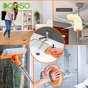 Rửa Xe Bàn Chải Với Dài Xử Lý Chenille Rửa Xe Lau Kit Squeegee Khăn Lau Bụi Làm Sạch Ma Thuật - Product Image 4