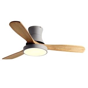 Nordic Style Wooden Blade <b>Ceiling</b> Fan <b>Light</b> <b>Led</b> <b>Dimmable</b> Flush Mount For Living Room Bedroom 220V - Product Image 3