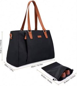 Bolsa de lona multifuncional impermeable de fábrica BSCI, bolsa de viaje de tela a la moda, bolsa deportiva, bolsa de gimnasio, bolsa de hombro, bolsa de fin de semana, bolsa de noche. - Product Image 2