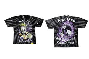 Venta al por mayor Casual personalizado jarabe para la tos 100% algodón gráfico ácido lavado camiseta eso es un montón horrible de jarabe para la tos camiseta hombres - Product Image 2