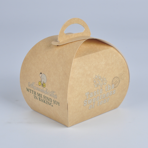 Tùy chỉnh dùng một lần Kraft lấy đi hộp giấy xử lý cho bánh sinh nhật bao bì cho Sushi đường khoai tây chiên UV lớp phủ bao gồm - Product Image 2