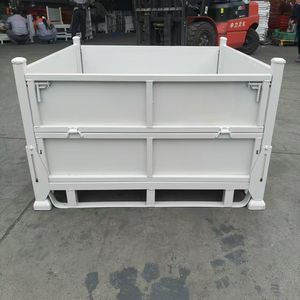 Contenedor de Almacenamiento Plegable de Acero Industrial Q235, Capacidad de 1000 kg, Resistente, para Paletas, Certificado ISO9001, Recubrimiento en Polvo - Product Image 1