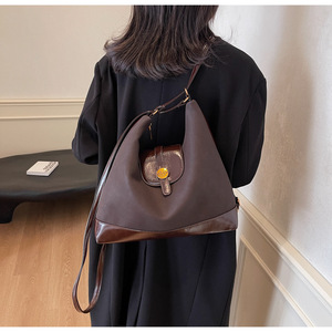 Elegante Mochila De mujer colorblock con diseño de color contrastante, perfecta para el uso diario - Product Image 3