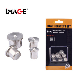 Juego de centros de diblón Umage de 6-12 mm de acero inoxidable para carpintería, punta para dedal de madera - Product Image 1