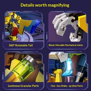 Jouet de <span class=keywords><strong>construction</strong></span> en plastique ABS Ice Edge Guardian compatible avec les blocs de <span class=keywords><strong>construction</strong></span> Mecha, thème robot éducatif pour garçons - Product Image 3