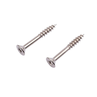 Vis autotaraudeuse OEM en acier inoxydable 304/316 à tête fraisée Phillips, tige semi-lisse, pointe acérée, pour bois et meubles, métrique