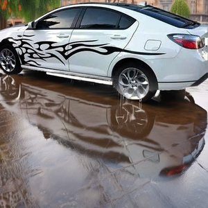 Autocollants de fenêtre en vinyle mat populaires, motif dessin animé, imperméables, adhésion forte, écologiques, résistants aux UV pour les fêtes - Product Image 1