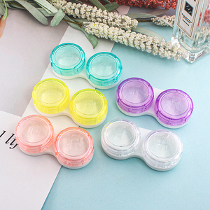 Estuche Portátil para Lentes de Contacto de Plástico Duro, con Diseño Irregular, para Almacenamiento y Limpieza - Product Image 3