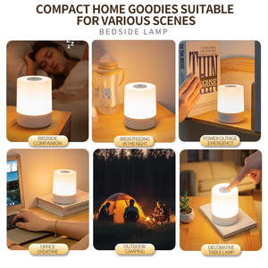 Lampe de nuit LED USB avec fonction de gradation, lumière de lecture changeante de couleur pour chambre à coucher, rechargeable, capteur tactile, lampe de nurserie pour bébé - Product Image 4