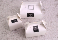 Tragbarer Griff Verpackung Geschenk Bäckerei Dessert Box Großhandel Benutzer definierte Kraft papier Kuchen Box