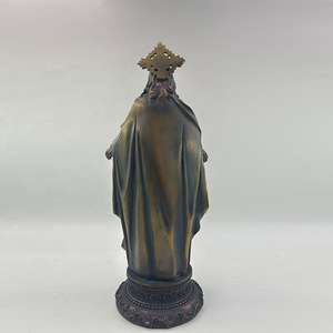 Statues religieuses en polyrésine finition bronze de Jésus avec figurine d'enfants, bénissant les petits. - Product Image 4