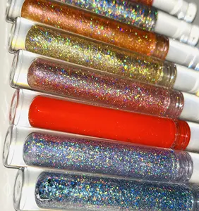Cruelty Free Holographic Lipgloss Shiny Diamond Gloss Private Label Laser Glitter Shimmer Lip Gloss