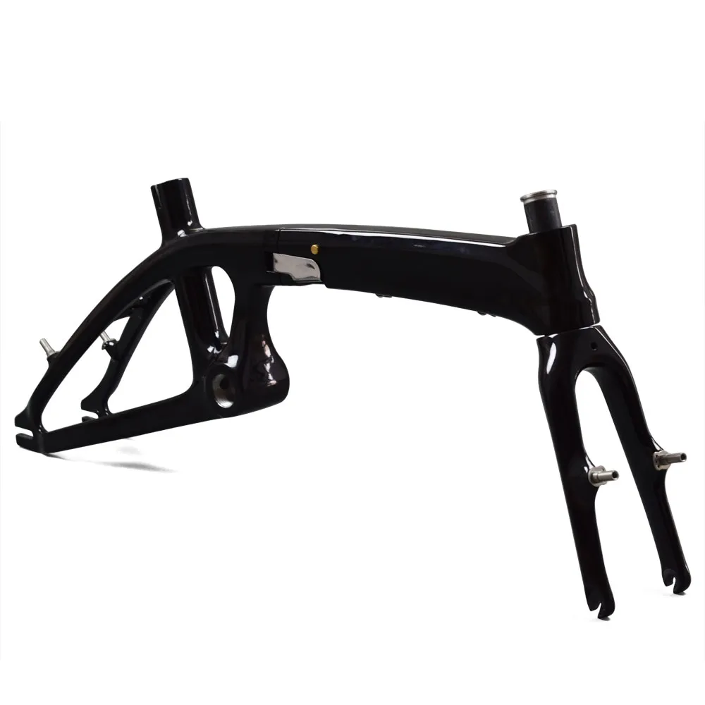 BMX Folding Frame Weave UD Disc Brake Folding Bicycle BSA Bike Road Carbon Frames