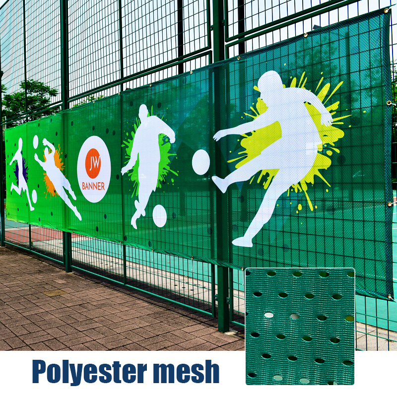 Custom Printed Outdoor Indoor PVC Vinyl Polyester Mesh Canvas Sign ...