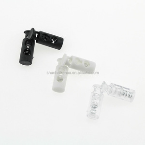 Cierres de Cordón de Plástico de Nailon Blanco y Negro con Hebilla y Dos Orificios, Embalaje en Caja de Cartón, Certificación ISO ROHS - Product Image 5