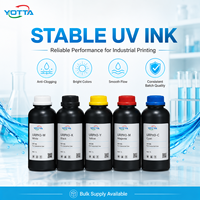 Encre UV LED industrielle pour tête d'impression Kyocera CMYK Blanc Vernis pour imprimante à plat Verre Métal Céramique PVC