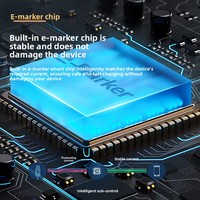 Câble flexible court USB4.0 FPC, extension USB3.1, câble de données Thunderbolt 4, transmission 40 Gbps, charge rapide PD, 4K 60Hz