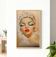 Impression sur toile de portrait de fille à la mode moderne, peinture artistique personnalisée pour la décoration murale de la maison, de la chambre à coucher et du salon
