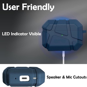 Étui pour <span class=keywords><strong>AirPods</strong></span> 1 <span class=keywords><strong>2</strong></span> 3 4 avec cordon, coque rigide robuste en TPU, double couche, protection antichoc pour Pro <span class=keywords><strong>2</strong></span> Pro3 - Product Image 3