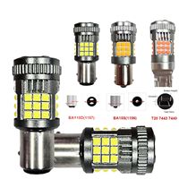 Nouvelles ampoules LED BAOBAO anti-stroboscopiques pour clignotants de voiture T20 1156 1157 3030 36SMD, feux de freinage et feux de recul