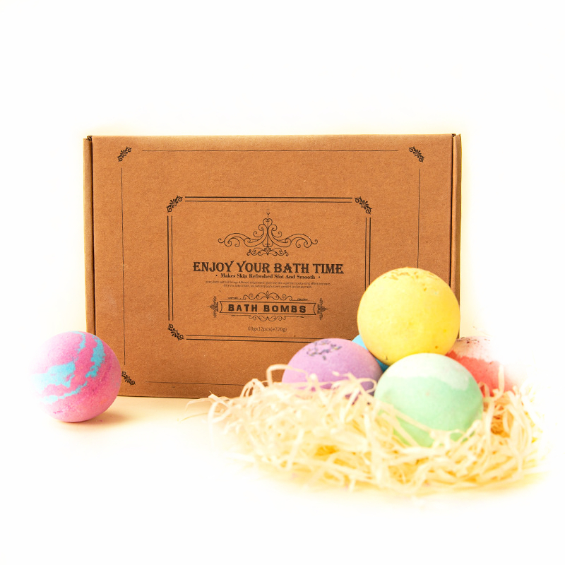 Горячая Распродажа экологически чистые органические все натуральные ингредиенты большие рождественские Бомбочки для ванны роскошный подарочный набор бомбочка для ванны для ухода за кожей