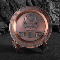 Plaques personnalisées 3d en cuivre Antique, Style classique, Plaque décorative Vintage en métal Souvenir