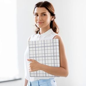 Gangtong rô gingham 1.5 inch chất kết dính 3 vòng giữ 200 tờ dễ thương danh mục đầu tư chất kết dính vòng văn phòng - Product Image 6