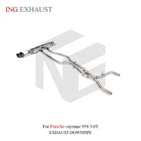 Échappement Valvetronic en acier inoxydable ING pour Porsche Cayenne 958 3.0T – Pièces de performance pour SUV à montage direct et haut débit – Vente en gros