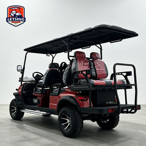 Carrito de Golf de 5-6 Pasajeros, Personalizado de Alta Gama, Neumáticos Todoterreno, Audio, Estribos Laterales, Asientos de Lujo, Uso en Resorts, Campo de Golf, 72V CE, Asientos de Lujo Pro - Product Image 3