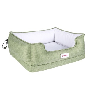 Customization Available Excellent Comfort Ultra-Soft Corduroy/Linen Pet <b>Mat</b> Stylish Durable Non Slip Chew-Resistant Foldable Dog - Product Image 1