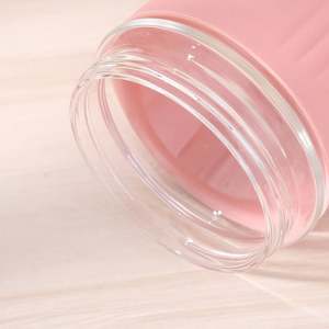 Vaso de agua de doble capa de vidrio de 350ml/550ml, moderno y adorable, con pajita, para oficina y material escolar, ideal para estudiantes o como regalo corporativo. - Product Image 3