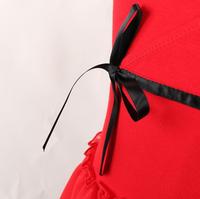Costume de danse de ballet pour enfants, jupe de danse pour filles, jupe à franges pour concours artistique, robe rouge, costume de spectacle