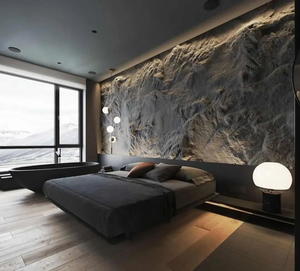 Hochwertige Wand dekor platten Pu Faux Stone Panels 3d Pebble Cultural Stone, Mountain Rock, Pilz Stone Rock <span class=keywords><strong>Wall</strong></span> Panel - Product Image 1