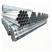 Pipa Baja Galvanis Celup Panas Bulat 32mm X 1.2mm Tabung Baja Karbon GI untuk Saluran Air Irigasi Konstruksi Industri