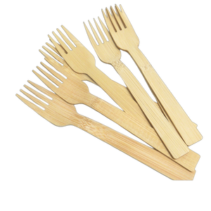 친환경 생분해성 대나무 수저 세트 일회용 식품 등급 식기류 (레스토랑 테이크아웃용) - Product Image 6