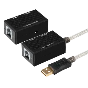 Prolongateur USB 2.0 60 mètres Cat5/5e/6 haute qualité DC5v connecteur plaqué or prolongateur USB