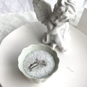 Dylam 925 <b>Rings</b> Women Minimalist Jewelry <b>Ring</b> 18k Gold Cute Men Filled <b>Dainty</b> Aquamarine Cz Eternity Custom Brand Wedding <b>Ring</b> - Product Image 3