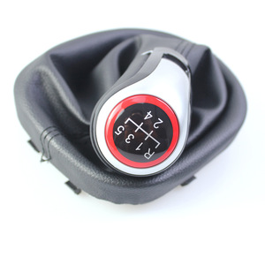 Car Gear <b>Shift</b> <b>Knob</b> Cover Leather 5 6 Speed Set Ergonomic For Volkswagen - Product Image 1